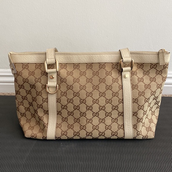 🤍 GUCCI Abbey Medium Classic Tote Bag - Picture 4 of 17